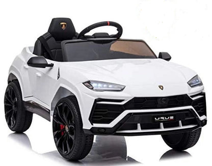 12V Lamborghini Urus Kids Battery Powered Electric Ride on Car with Parent Remote Control - White