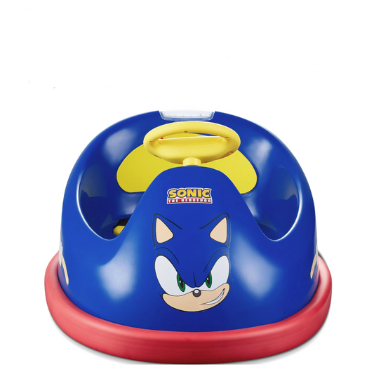 6V Hedgehog Kids Battery Powered Electric Ride on Bumper Car - Blue