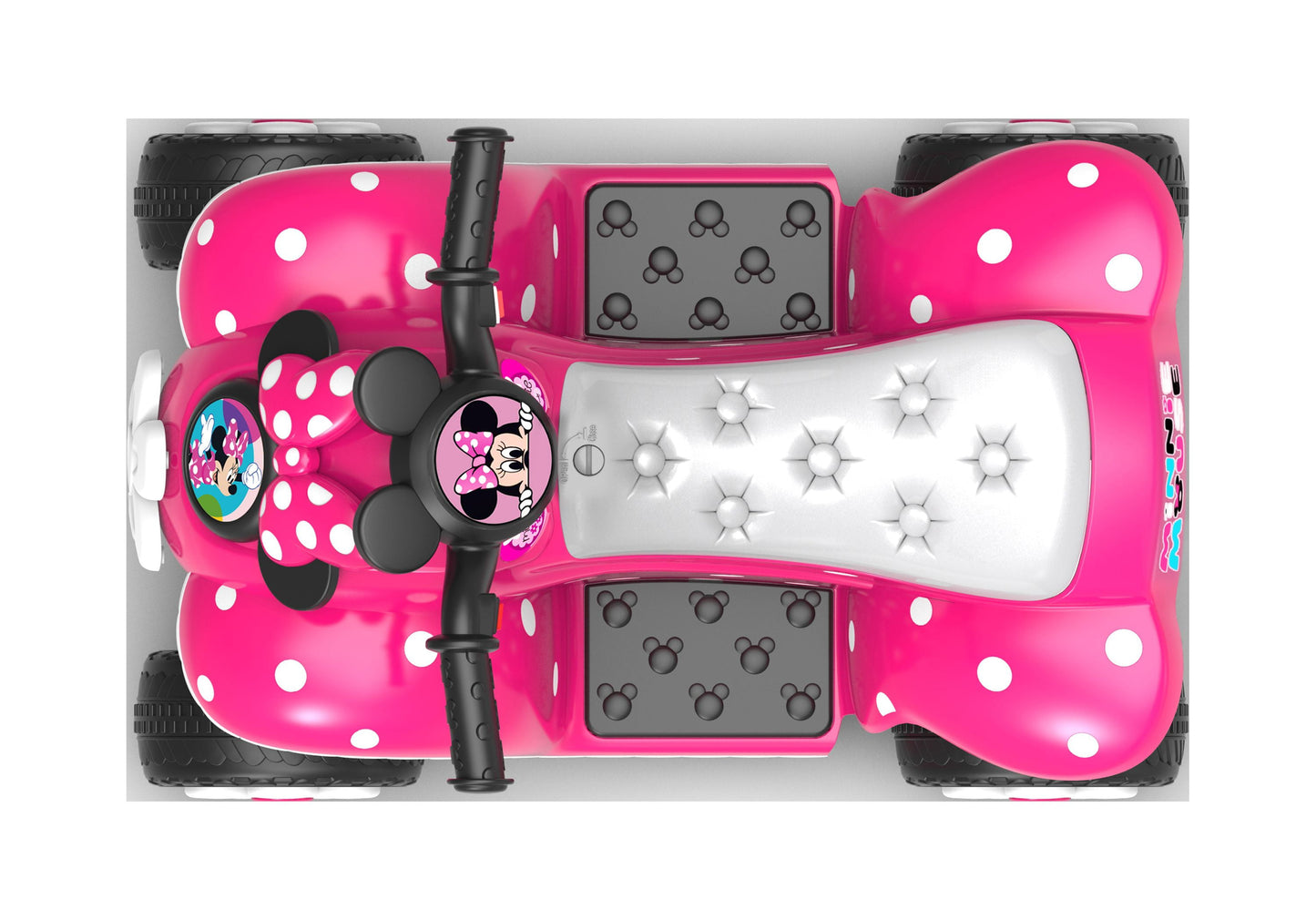 6V Minnie Mouse Kids Battery Powered Electric Ride on ATV 4-Wheeler Quad - Pink