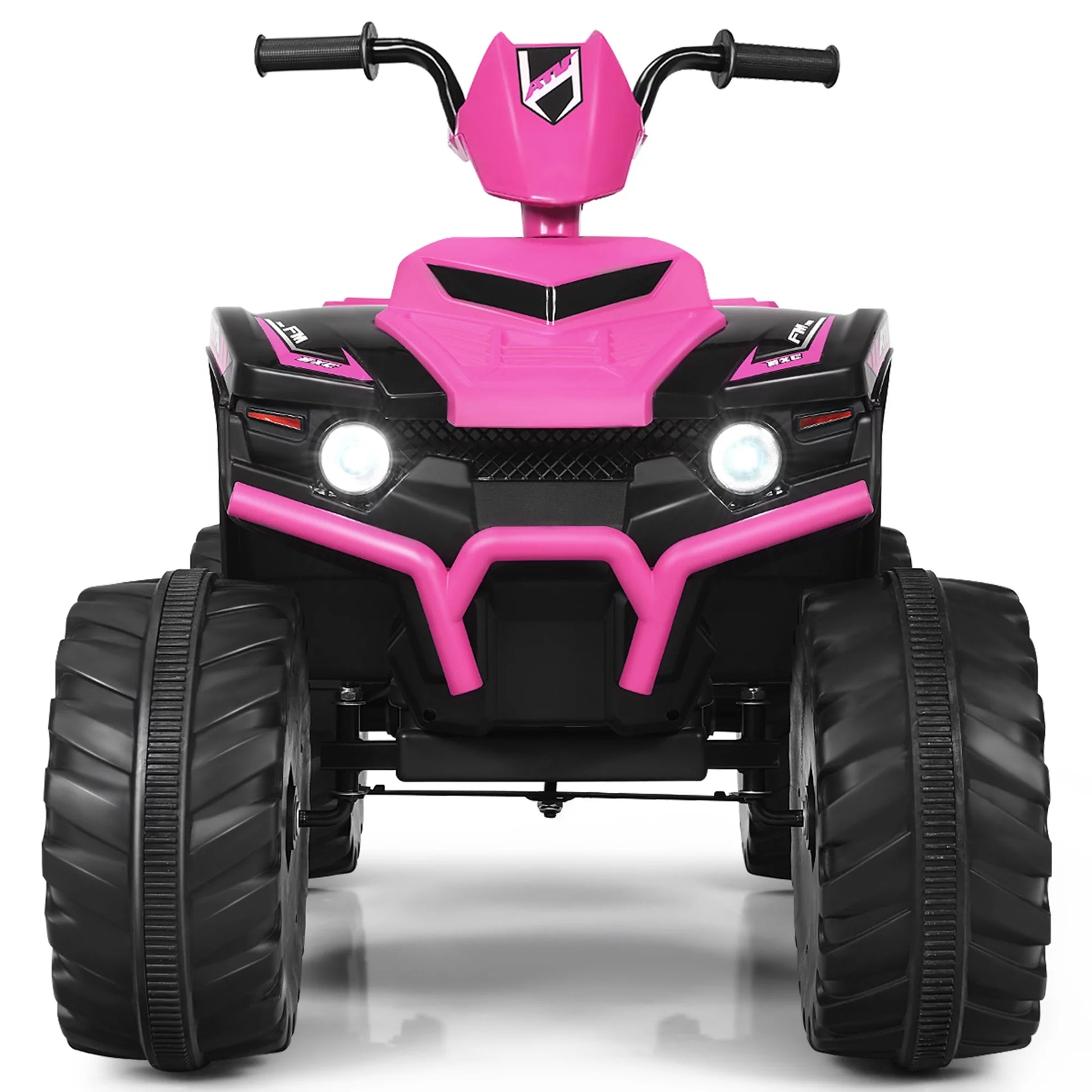 12V Kids Battery Powered Electric Ride on Car ATV 4-Wheeler Quad - Light Pink