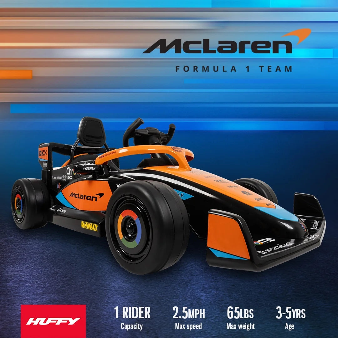 12V Mclaren F1 Race Car Kids Battery Ride-On Toy with Remote Control