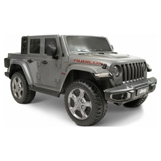 12V Jeep Gladiator Rubicon Kids Battery Powered Electric Ride on Truck - Grey