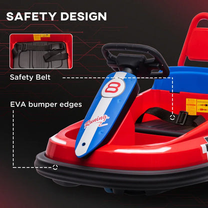 6V Kids Battery Powered Electric Ride on Bumper Car