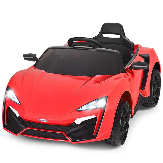 12V Kids Battery Powered Electric Ride on Car with Parent Remote Control - Red