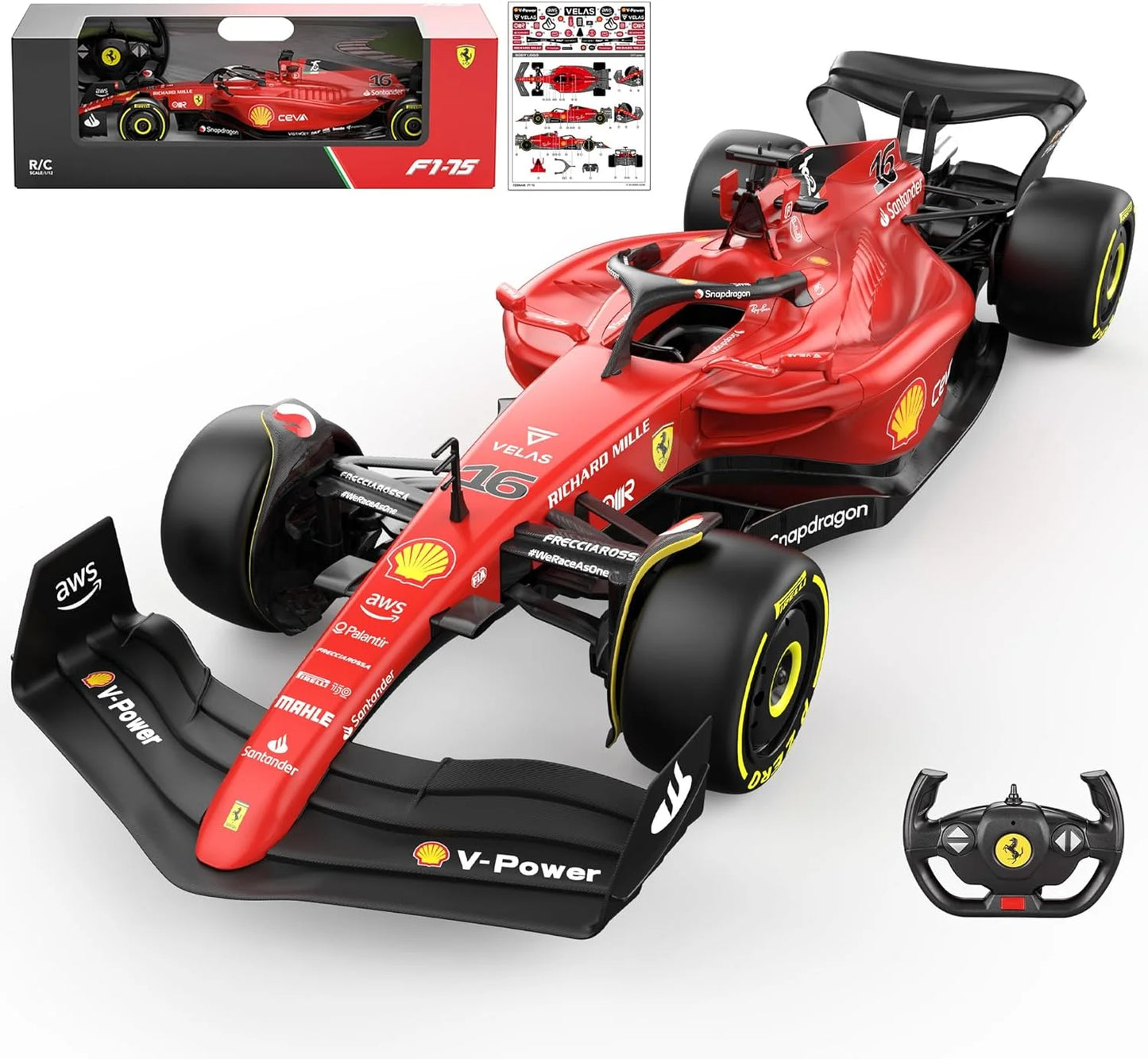 Electric Remote Control Ferrari F1-75 Series - Red