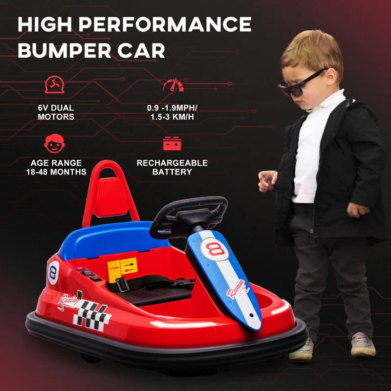 6V Kids Battery Powered Electric Ride on Bumper Car