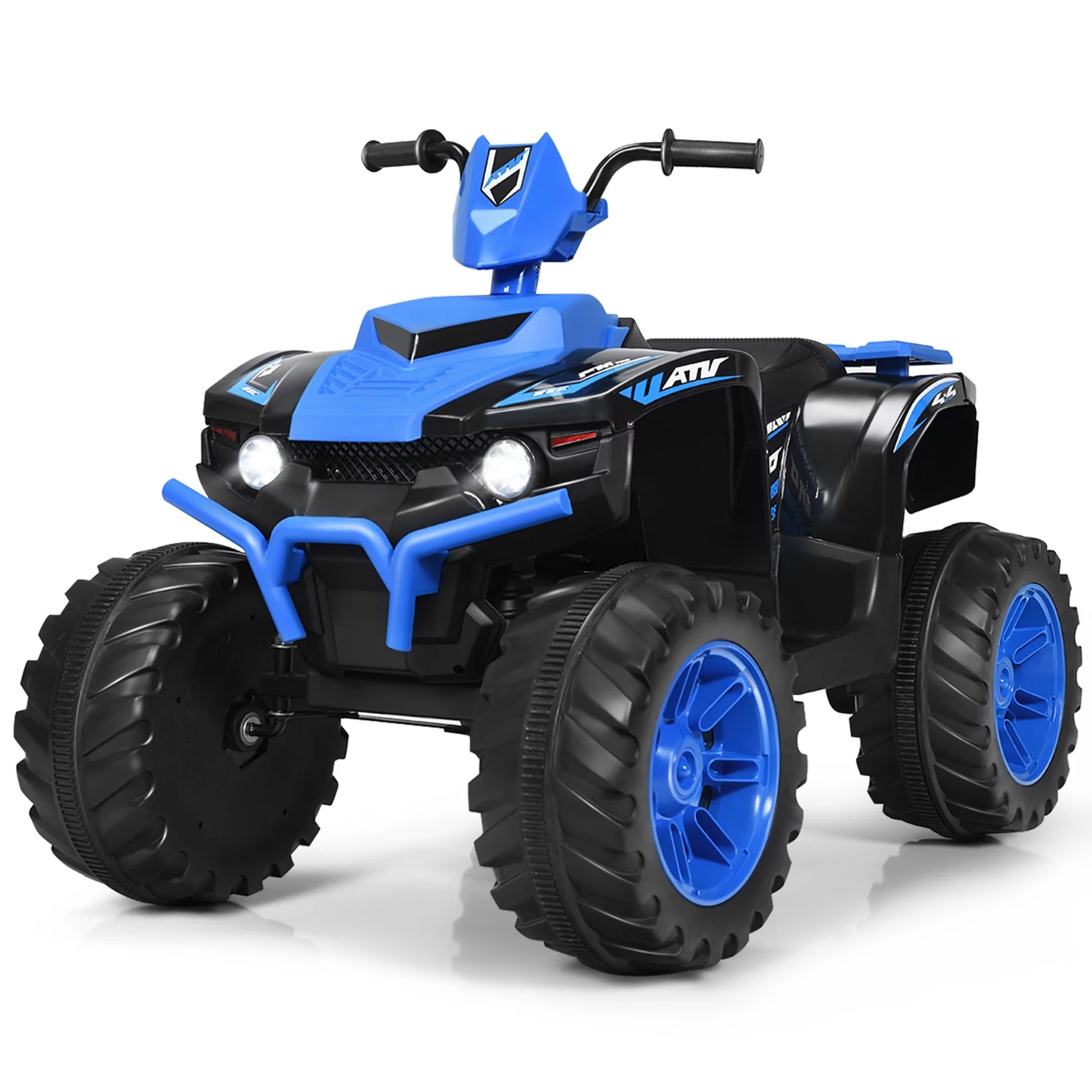 12V Electric Kids Ride on Car ATV 4-Wheeler Quad W/ Music LED - Navy