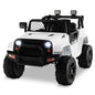 12V Kids Ride on Truck Car Electric Vehicle Remote W/ Music & Light White