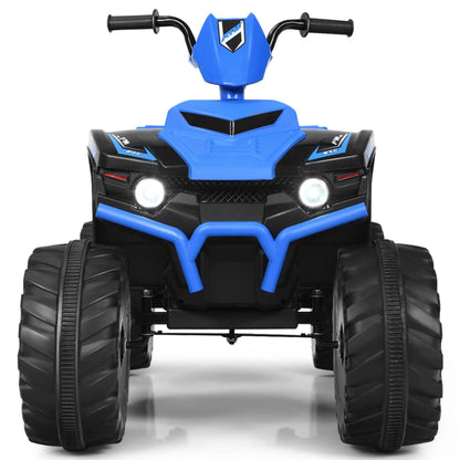 12V Electric Kids Ride on Car ATV 4-Wheeler Quad W/ Music LED - Navy