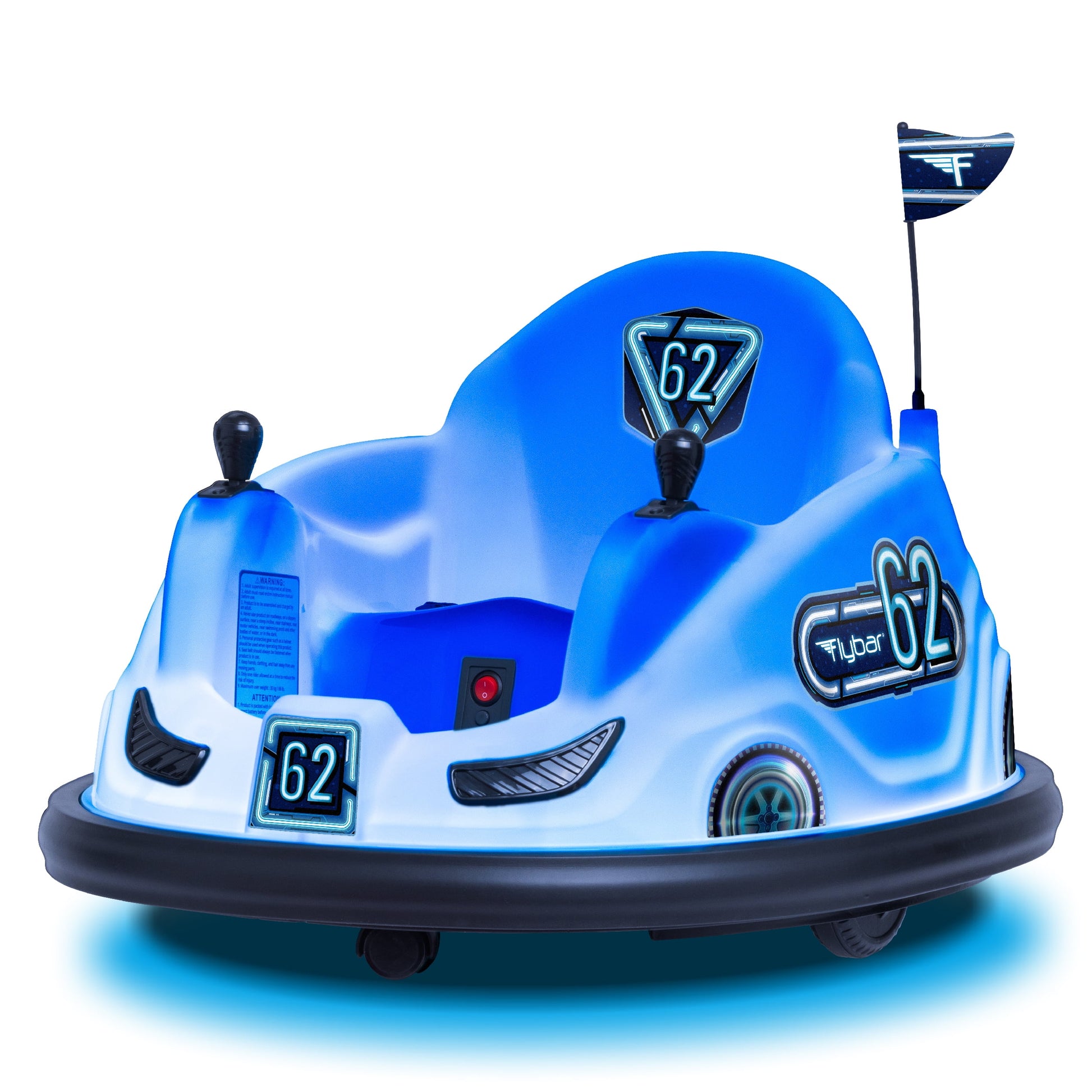 6V Kids Battery Powered Electric Ride on Bumper Car - Blue