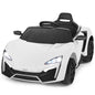 12V Kids Battery Powered Electric Ride on Car with Parent Remote Control - White