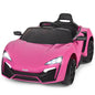 12V Kids Battery Powered Electric Ride on Car with Parent Remote Control - Pink